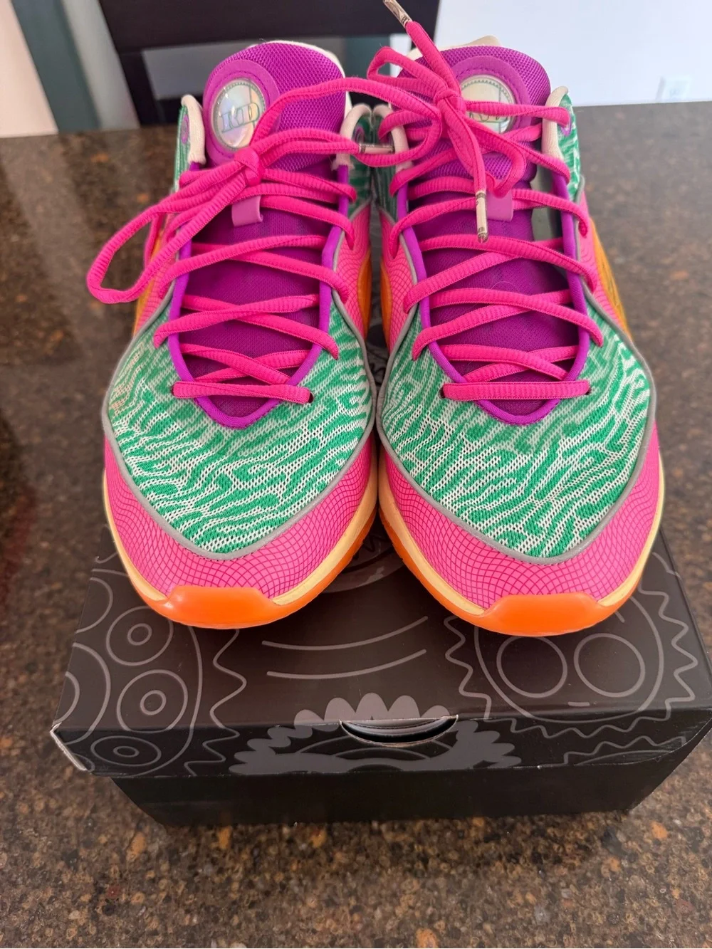 KD16ASW Kevin Durant Nike Stadium Green/Hyper Violet Sz Mens 11.5 - Picture 6 of 11
